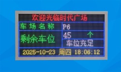 停车场空位数据实时显示